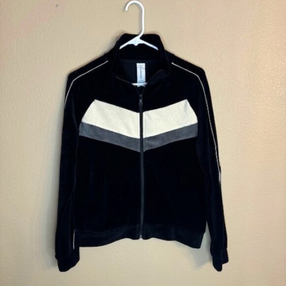 Womens Lusso Golden State Warriors Colorblock Raglan Zip Jacket sz Medium EUC - Picture 1 of 6